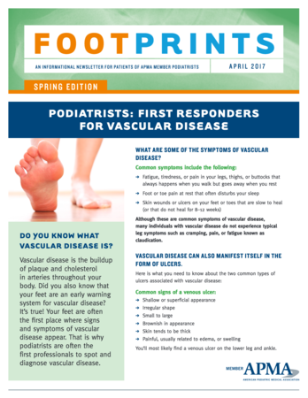 Podiatrists: First Responders for Vascular Disease